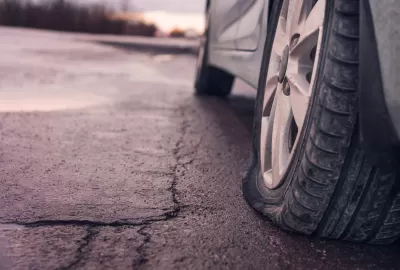 how far can you drive on a flat tyre