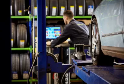 What causes bad wheel alignment?