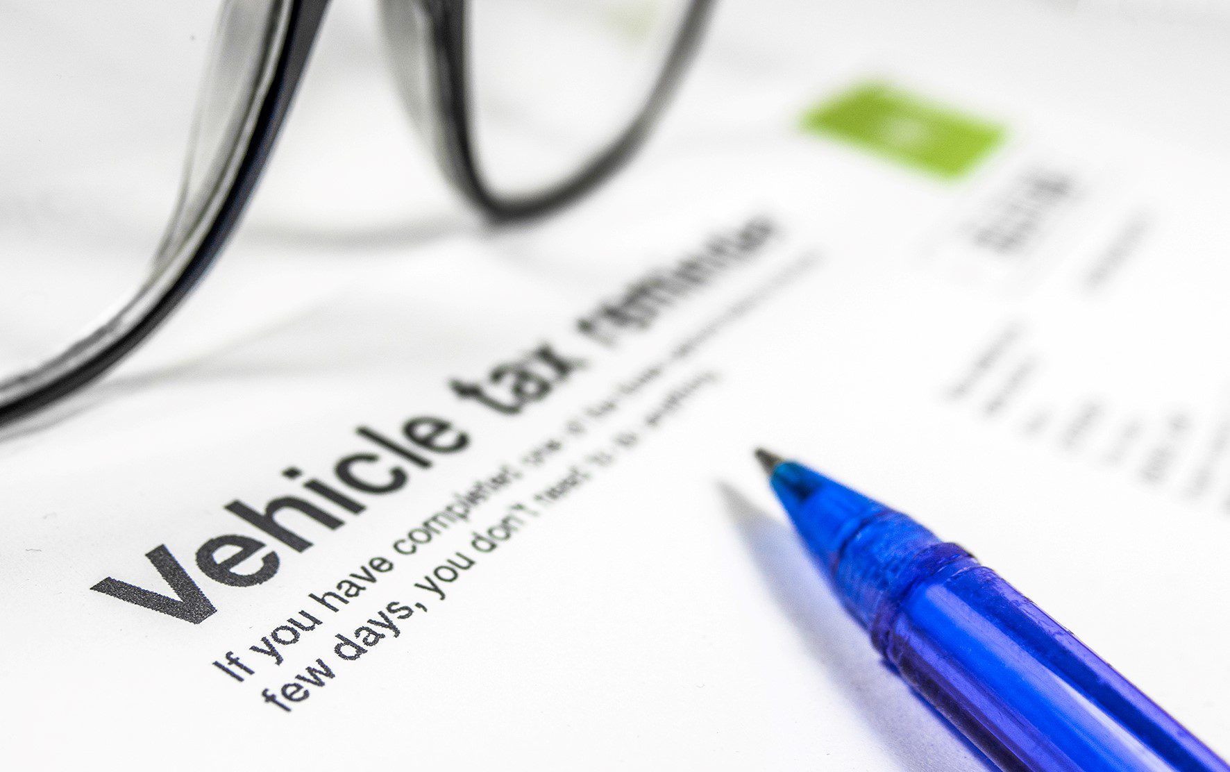 vehicle tax reminder letter